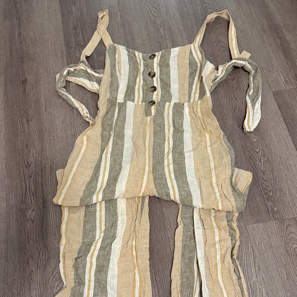 Romeo & Juliet Couture Multicolor Striped Jumpsuit